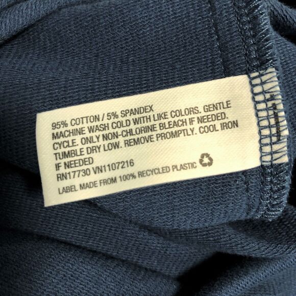 NEW The Nines by Hatch Maternity Jumpsuit Blue Cotton French Terry Short SlvSz S - Picture 8 of 9